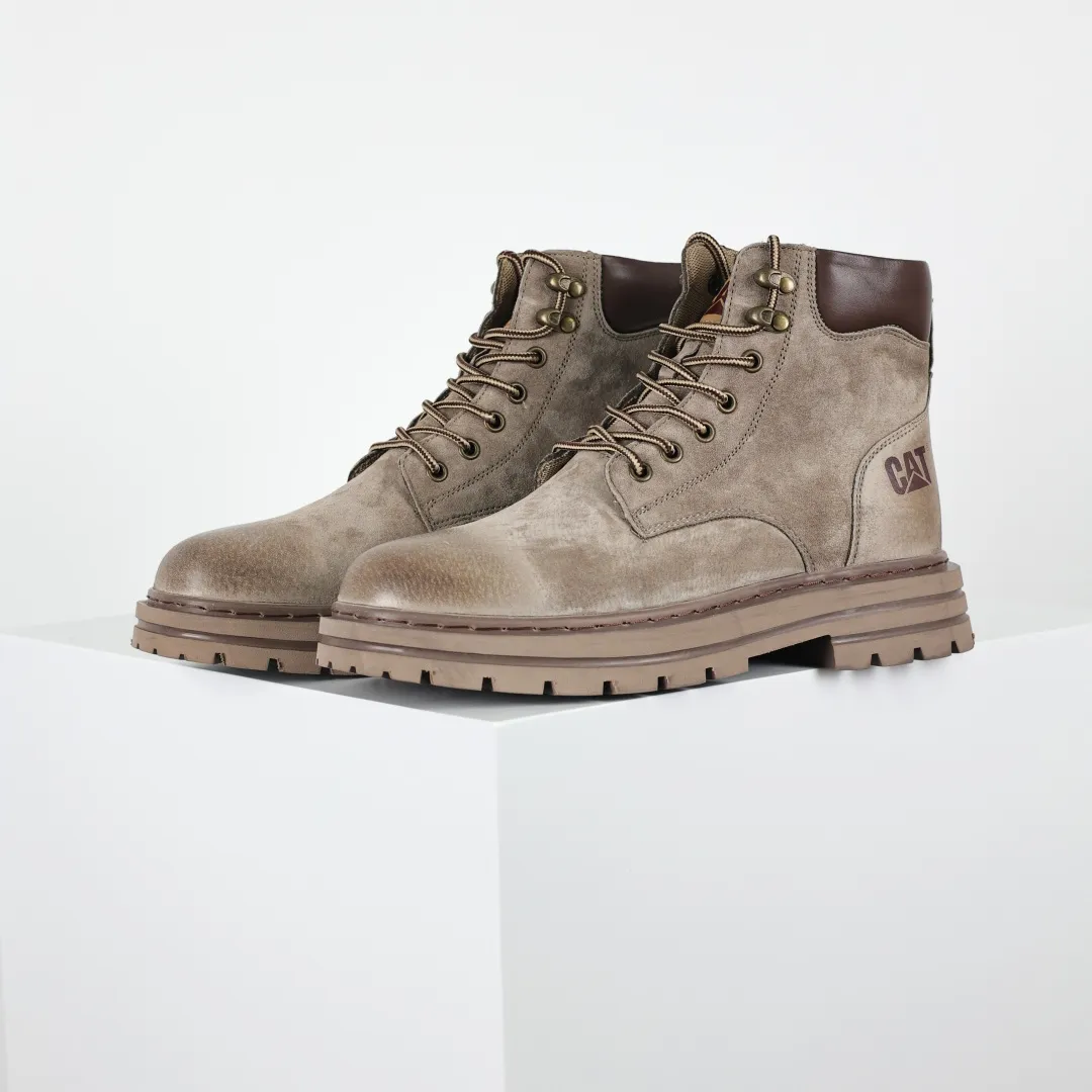 Copywriting price 💰620 Core recommendation Good price CAT Carter tough guy bulldozer brand classic versatile outdoor casual rhubarb boots series Guangdong factory quality 25ss autumn and winter new style Perennial fashion trend matching The fabric is imported from Italy frosted cowhide All shoes are made of genuine cowhide materials from outsole to hardware are made from OEM raw materials Good products do not kill pigs First order quality is strictly controlled Full set of official website unified packaging Special for cold protection and outdoor use this winter Daily casual matching, a must-have for stylish men. Size: 38 39 40 41 42 43 44 (one size larger)